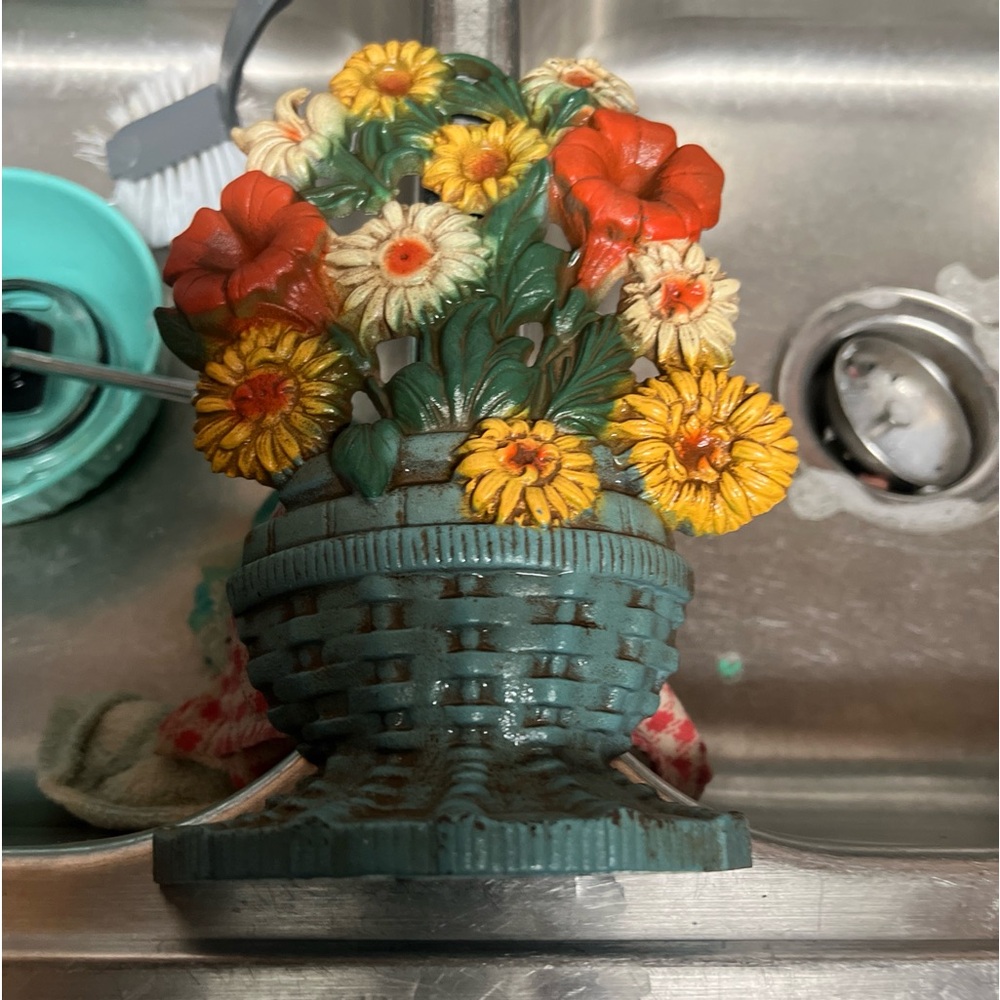 Cast iron door stopper vintage